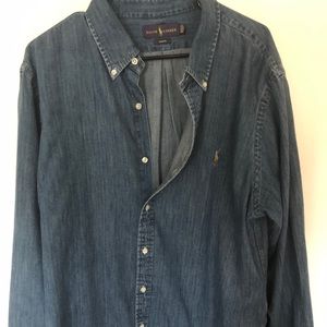 Ralph Lauren Jean colored button up
